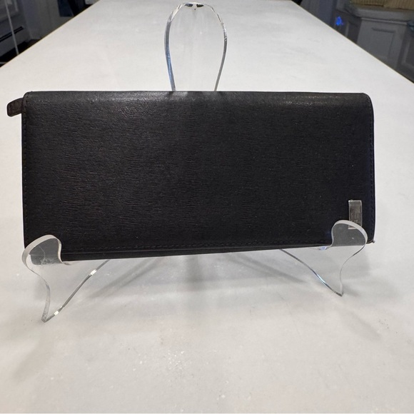 dunhill Black Leather Men's / Women’s Bi-Fold Long Wallet - Picture 2 of 15